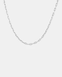 45cm (18”) 3.5mm Hollow Paperclip Chain in 10kt Yellow Gold