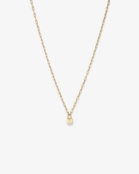 Signature Lock Necklace in 10kt Yellow Gold