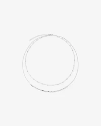 45cm Multi-Layer Bead Chain in Sterling Silver