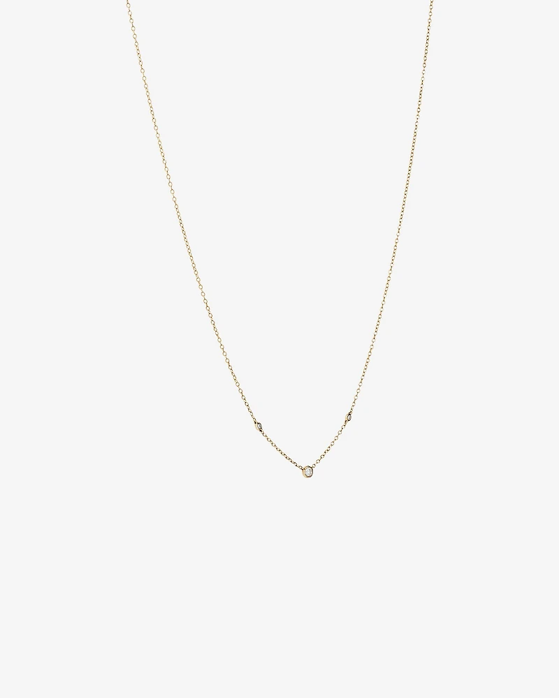 Collier avec 0,10 carat TW de diamants en or jaune 10 carats