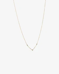Collier avec 0,10 carat TW de diamants en or jaune 10 carats