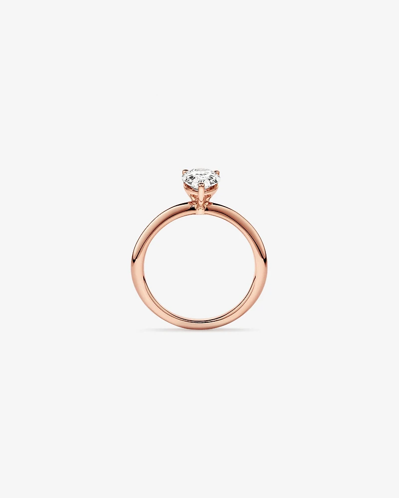 1.25 Carat TW Pear Laboratory-Grown Diamond Solitaire Engagement ring in 14kt Yellow and White Gold