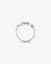 0.57 Carat TW Vines Laboratory-Grown Diamond Ring in 10kt White Gold