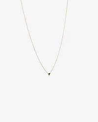 Emerald Trio Necklace in 10kt Yellow Gold