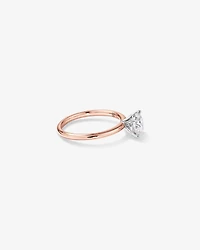 Carat TW Round Brilliant Laboratory-Grown Diamond Solitaire Engagement Ring in 14kt Gold