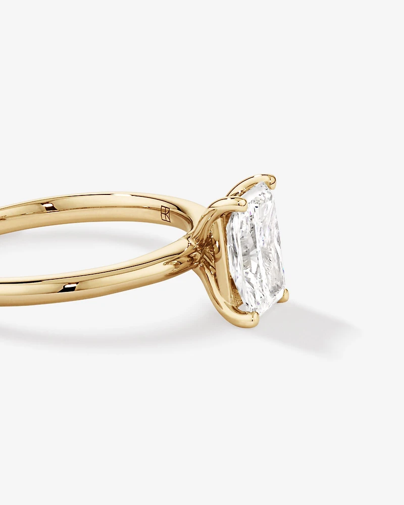 1.25 Carat TW Radiant Laboratory-Grown Diamond Solitaire Engagement Ring in 14kt White Gold