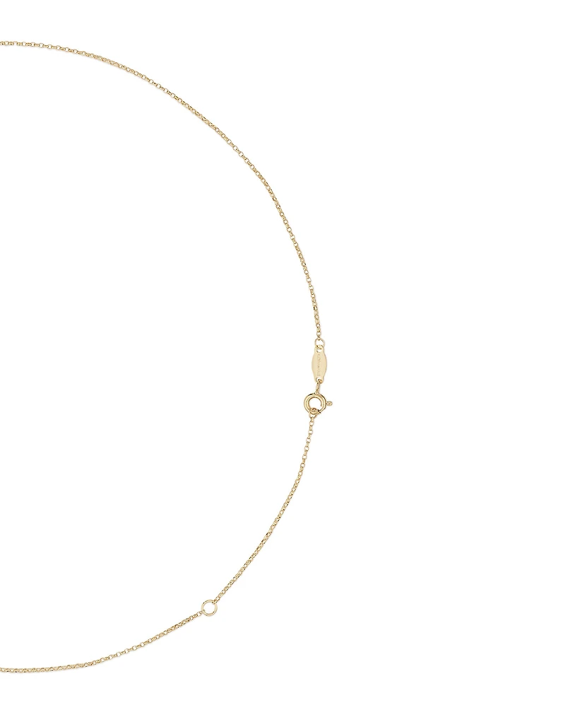 45cm (18") 1mm-1.5mm Width Solid Belcher Chain in 10kt Yellow Gold