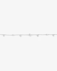 20cm (8") Bead Station Bracelet in Sterling Silver