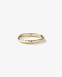 Hammered Finish Ring 10kt White Gold