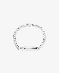 21cm (8.5") ID Curb Bracelet in Sterling Silver