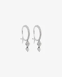 Double Drop Earrings with 0.48 Carat TW of Diamonds in 18kt White Gold