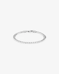 19cm (7”) 4.3mm Width Curb Bracelet in Sterling Silver