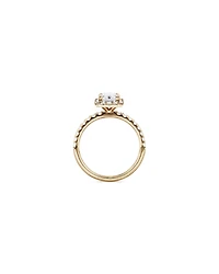 1.78 Carat TW Emerald Cut Laboratory-Grown Diamond Halo Engagement Ring in 14kt White Gold