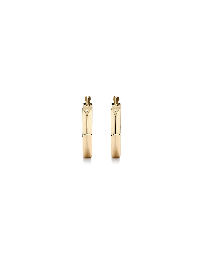 20mm Round Hoop Earrings in 10kt Yellow Gold