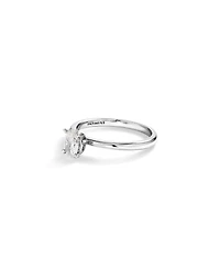 Bague de Fiançailles Solitaire en Diamant Taille Ovale 0,50 Carat TW en Or Blanc 14 kt