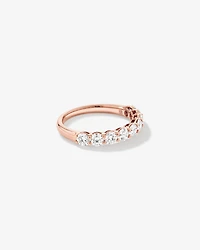 1.30 Carat TW Round Brilliant Laboratory-Grown Diamond Wedding Ring in 14kt Gold