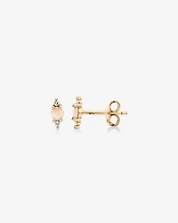 Stud Earrings with Opal & Diamonds in 10kt Yellow Gold