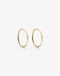 14mm Sleeper Earrings in 10kt Yellow Gold