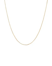 Chaîne belcher de cm en or jaune 18 K avec diamants, largeur de 1 à 1,5 mm