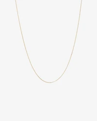 45cm (18") 1mm-1.5mm Width Solid Belcher Chain in 10kt Yellow Gold