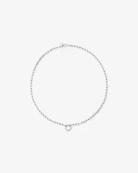 50cm (20") Round Paperclip Open Pendant Chain in Sterling Silver