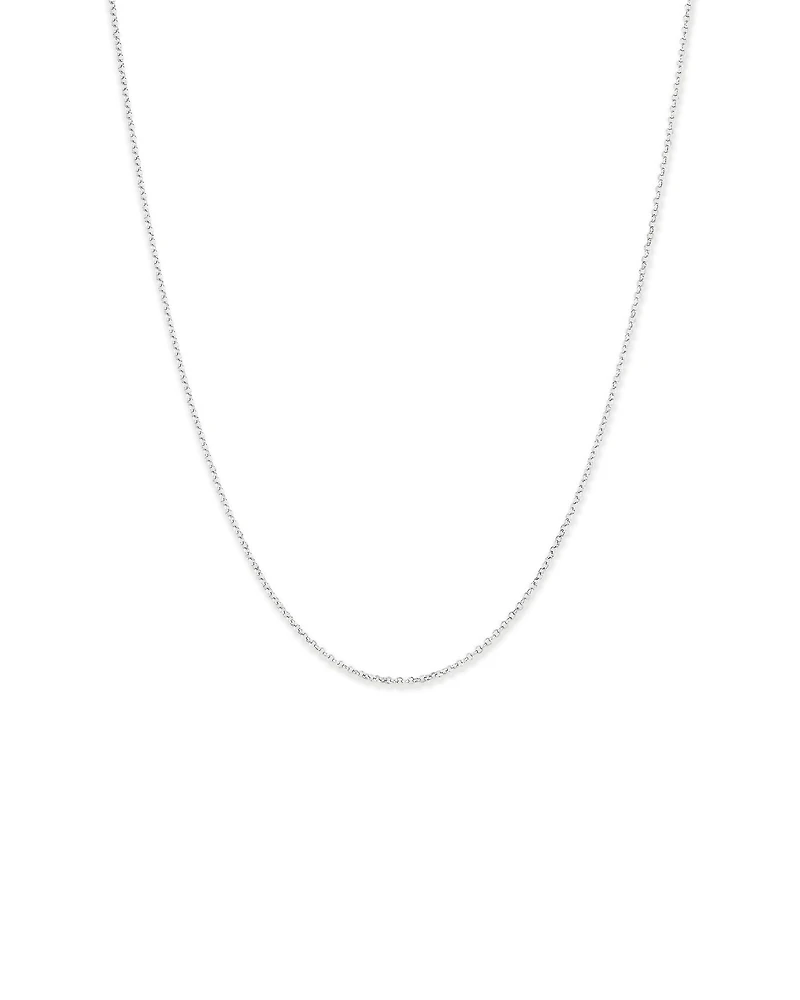 50cm (20") 1.8mm Width Belcher Chain Necklace in Sterling Silver
