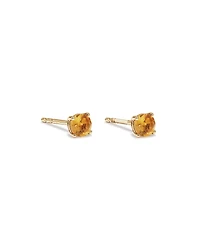Citrine Birthstone Studs in 10kt Yellow Gold