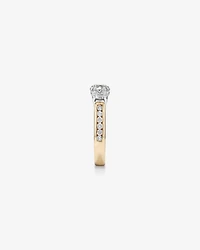 2.00 Carat TW Three Stone Round Brilliant Diamond Engagement Ring in 14kt Yellow and White Gold