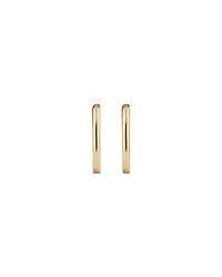 Huggie Paperclip Earrings in 10kt Yellow Gold