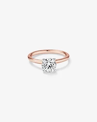 Carat TW Round Brilliant Laboratory-Grown Diamond Solitaire Engagement Ring in 14kt Gold