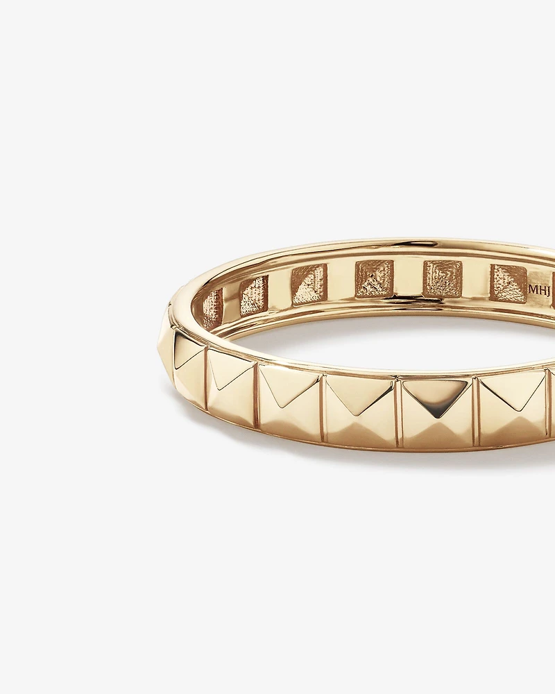 Bague Linéaire Signature Connect en Or Jaune 10 kt