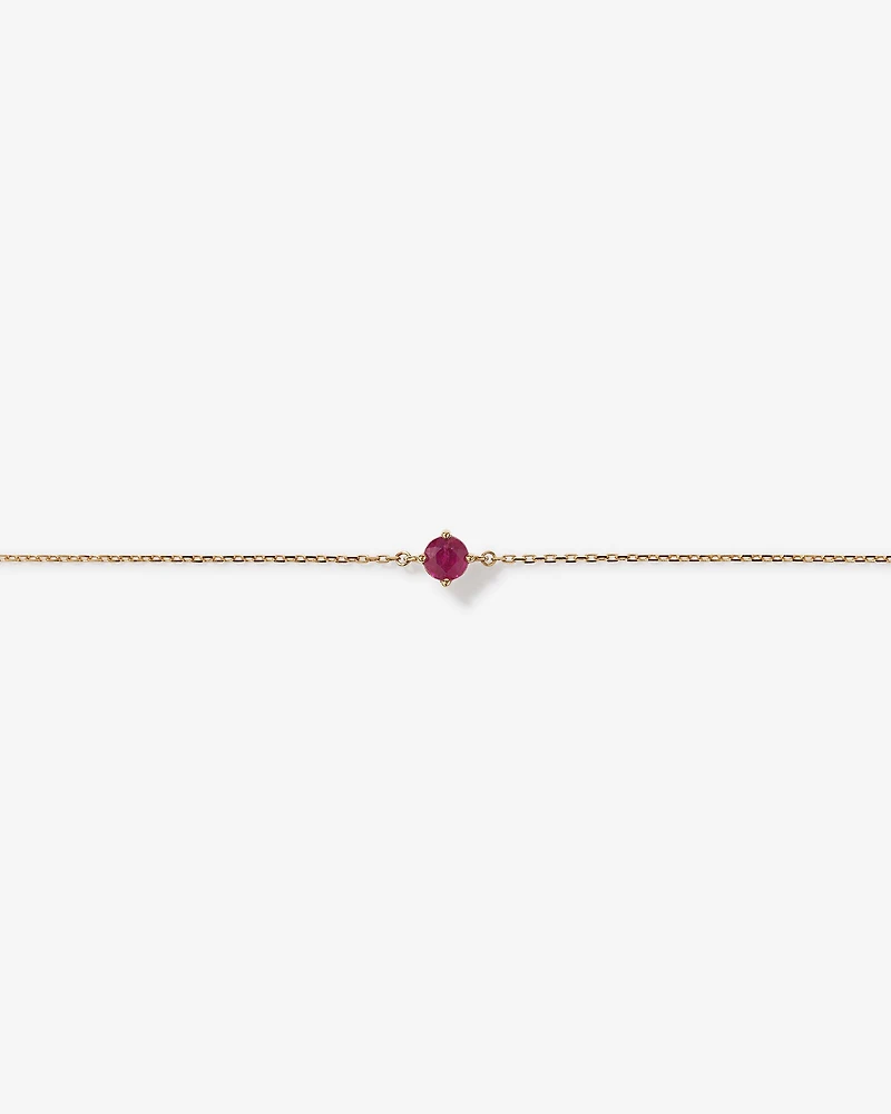 Bracelet with Ruby in 10kt Yellow Gold