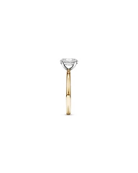 Bague de Fiançailles Solitaire en Diamant Taille Ovale 1,00 Carat TW en Or Blanc et Jaune 14 kt