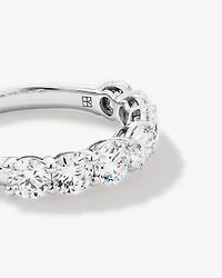 2.00 Carat TW Round Brilliant Laboratory-Grown Diamond Wedding Ring in 14kt White Gold