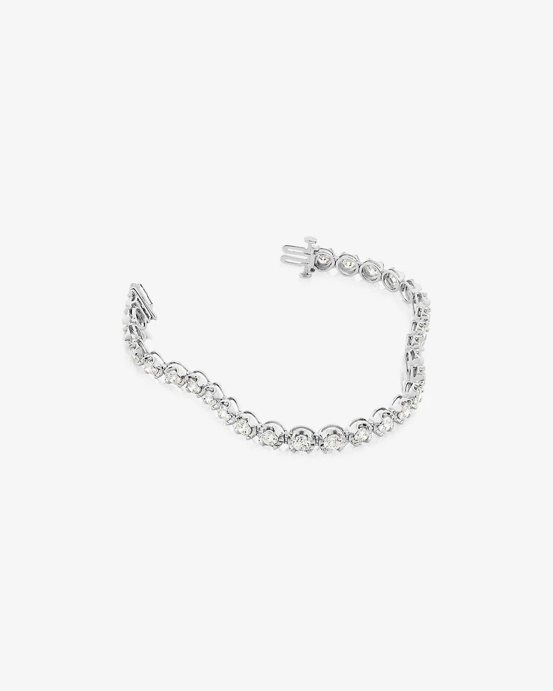 8.00 Carat TW Diamond Tennis Bracelet in 14kt White Gold