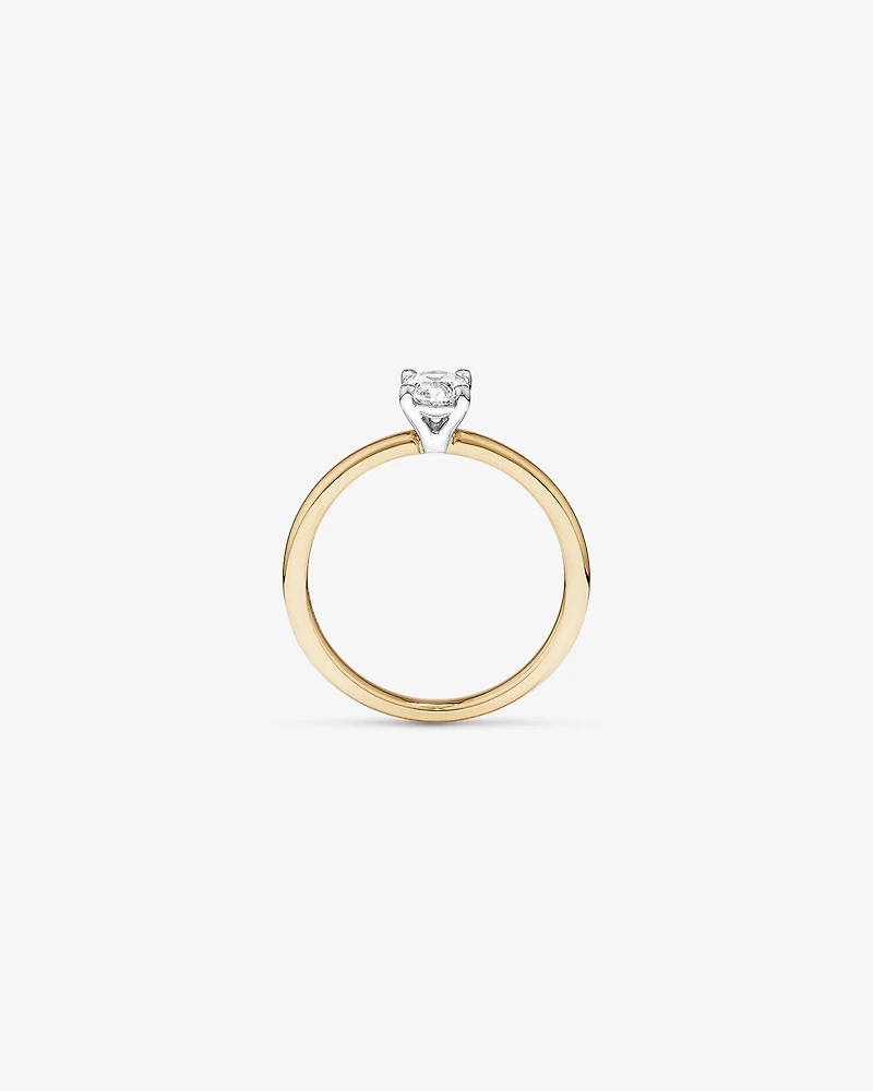 Solitaire Engagement Ring with 0.50 Carat TW of Diamonds in 18kt White Gold