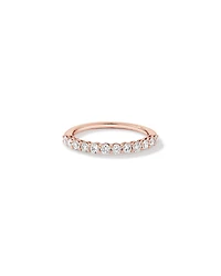 Bague De Mariage En Diamant De Laboratoire Rond Brillant De 0,60 Carat Poids Total Sertie De Griffes En Or Blanc 14 Carats