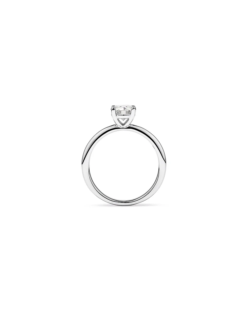 Bague Solitaire avec Diamant Rond Brillant de 0,70 Carat TW en Or Blanc 18 kt