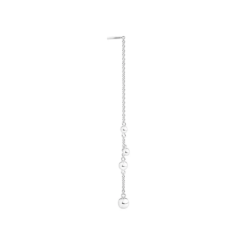 Bead Threader Earrings in Sterling Silver