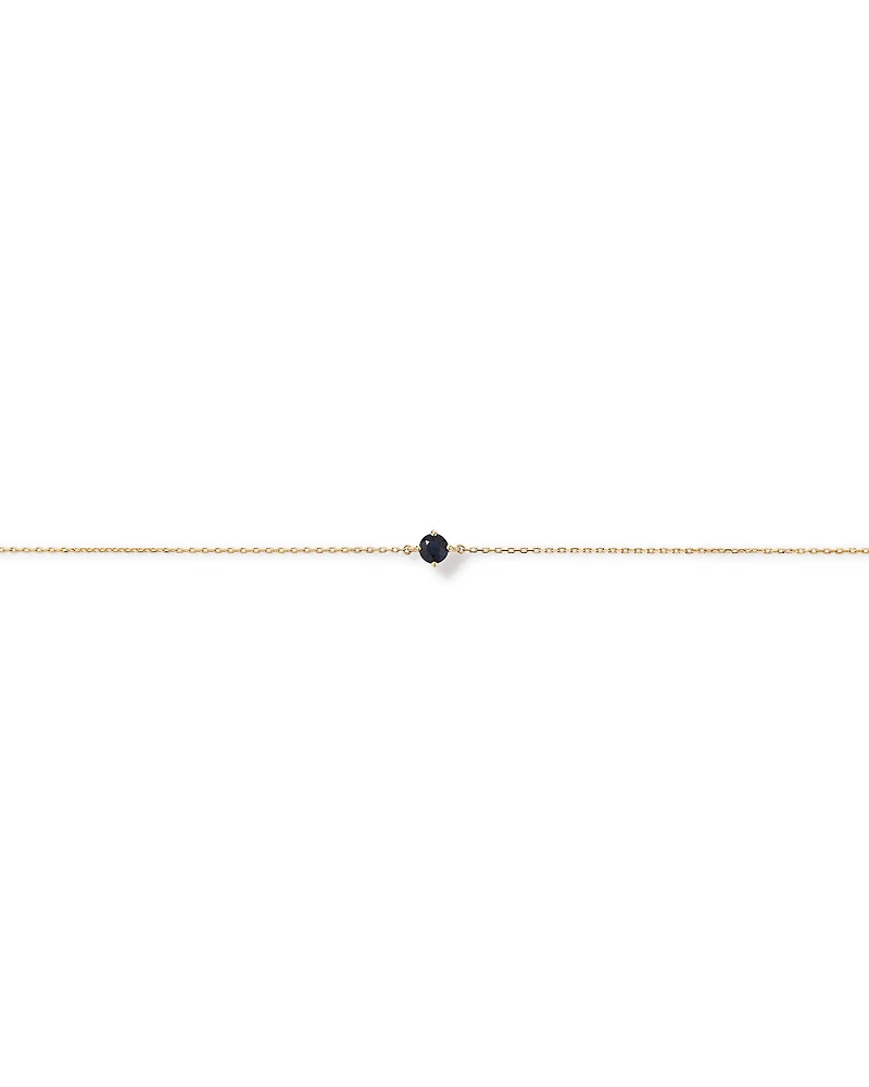 Bracelet with Sapphire in 10kt Yellow Gold