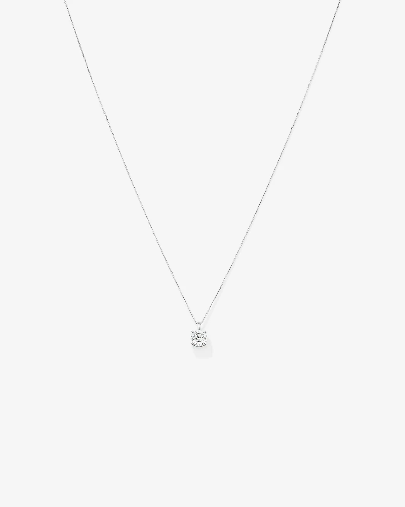 1.00 Carat TW Laboratory-Grown Diamond Solitaire Pendant in 14kt Gold