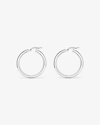 25mm Hoop Earrings in Sterling Silver