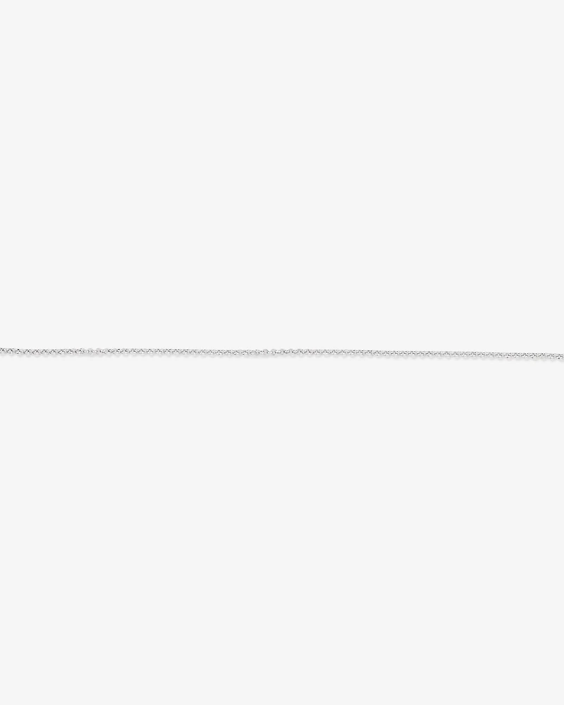 26cm (10.2") 1mm Width Belcher Chain Anklet in Sterling Silver