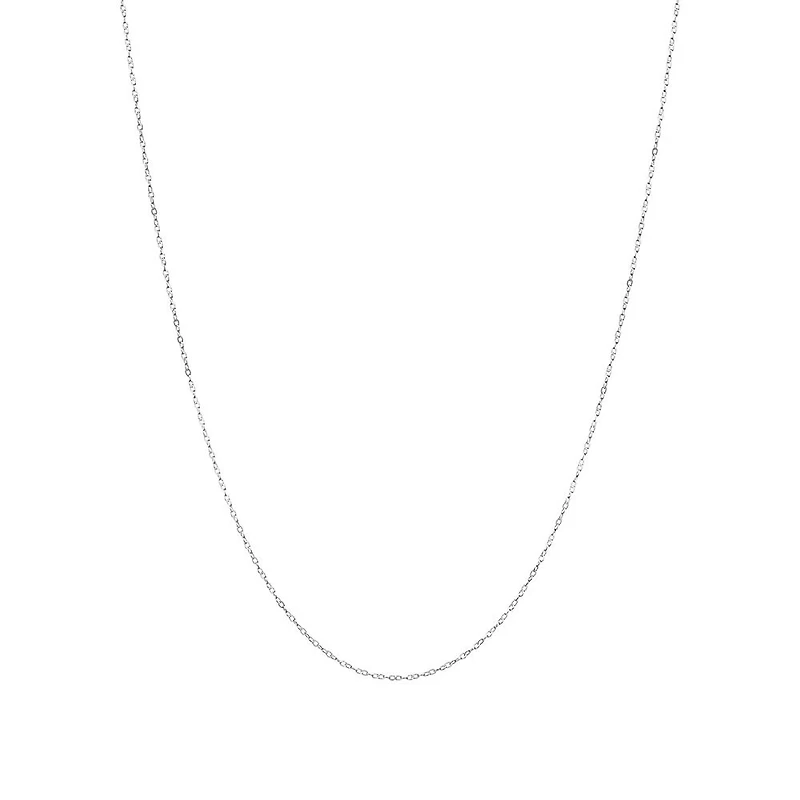 45cm (17") 0.95mm Width Solid Cable Chain In 10kt  Rose Gold