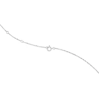 Butterfly Necklace with Diamonds in Sterling Silver