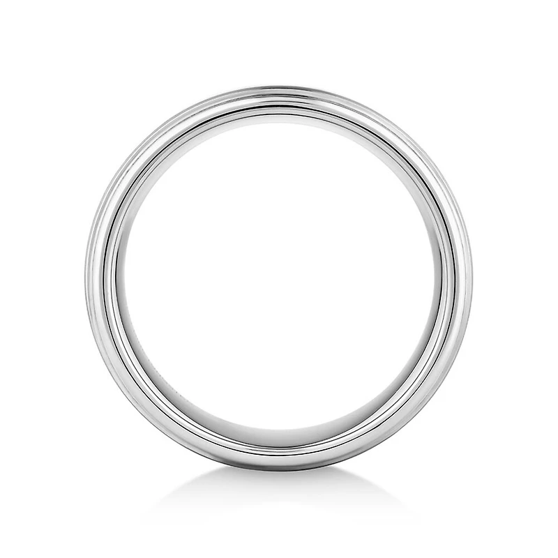 Men's Ring in Grey Sapphire Tungsten