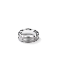 8mm Patterned Wedding Band Tungsten