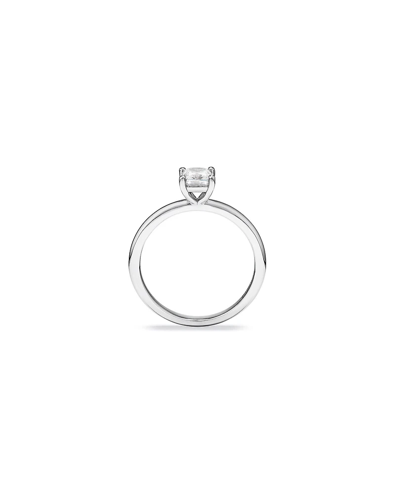 Bague de Fiançailles Solitaire en Diamant Taille Princesse 0,50 Carat TW en Or Blanc 14 kt