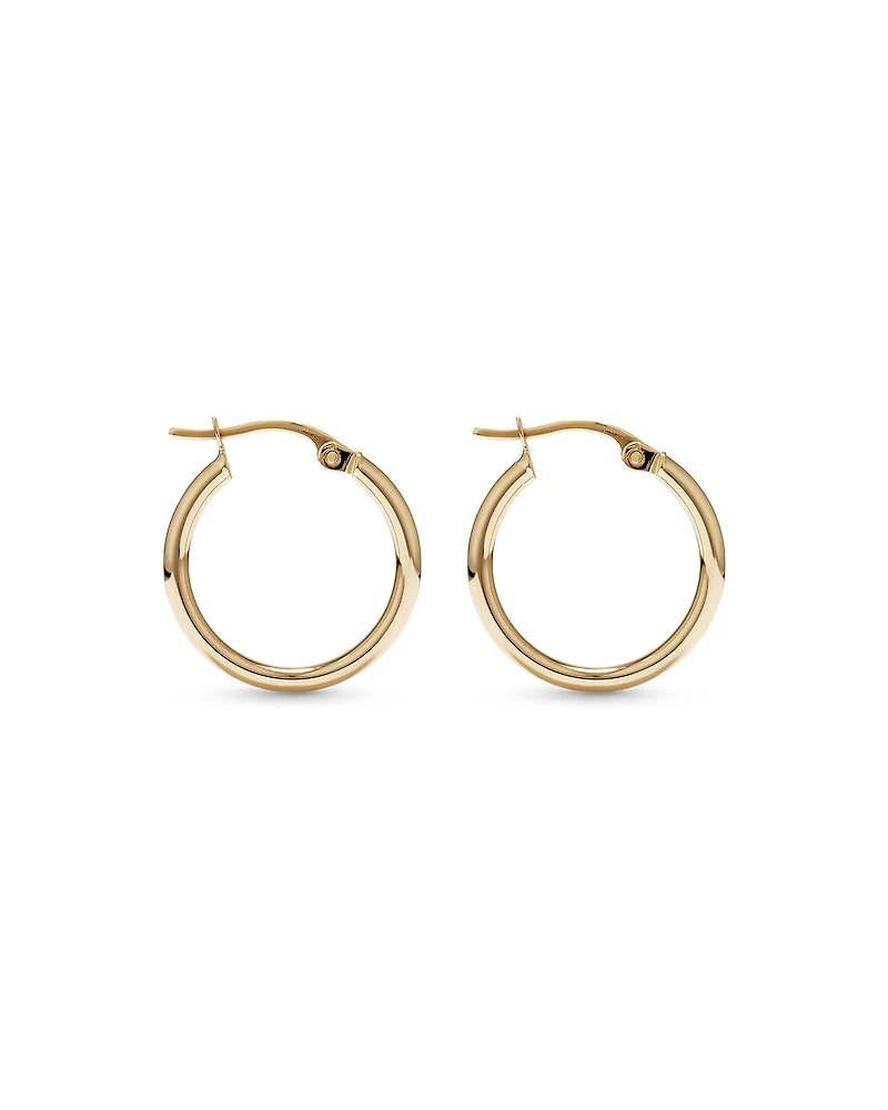 18mm Hoop Earrings in 10kt Yellow Gold