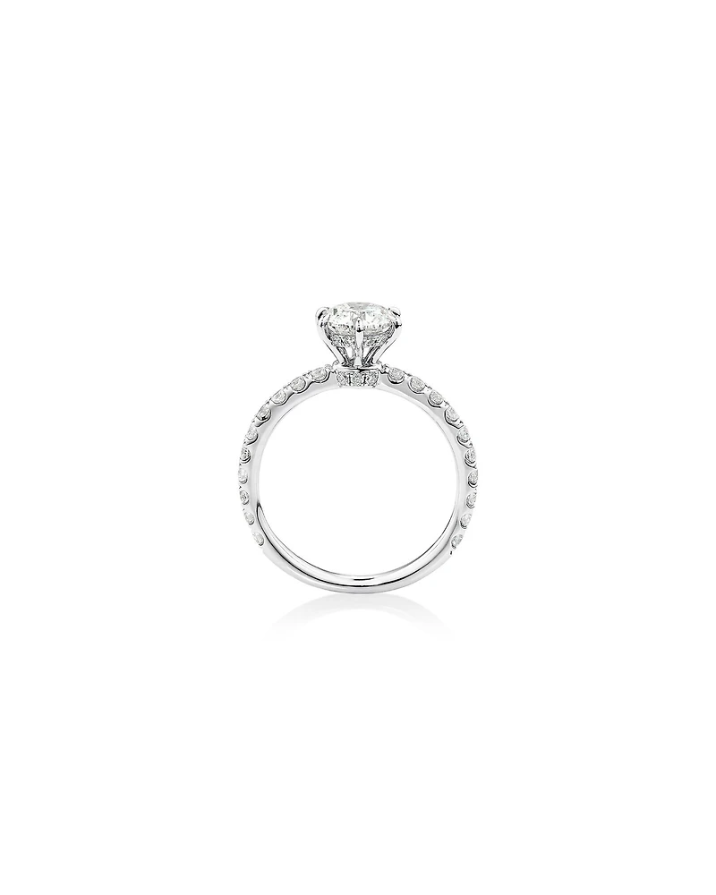 Sir Michael Hill Designer Engagement Ring with 1.37Carat TW of Diamonds in 18kt White Gold